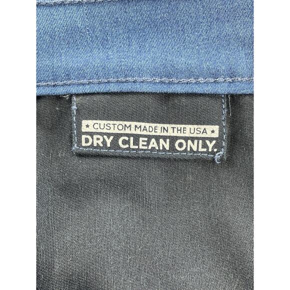 Tom James Blue Delta Smooth Indigo Blue Denim Jeans Size 32X29 Custom Bespoke - Picture 8 of 11